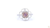 18K白金 0.26ct Fancy Intense Pink 粉紅鑽戒指