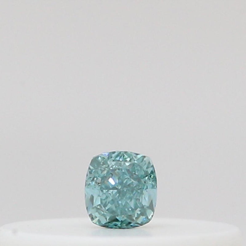 GIA 彩鑽 綠鑽 0.04ct Fancy Vivid Blue-green