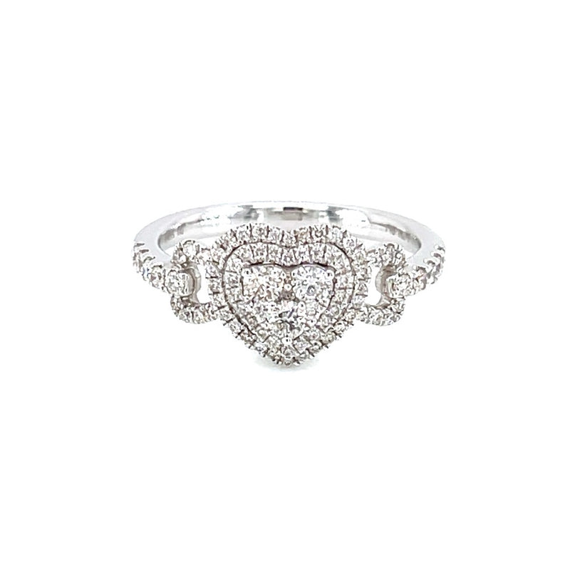 18K White Gold 0.18ct Diamond Ring