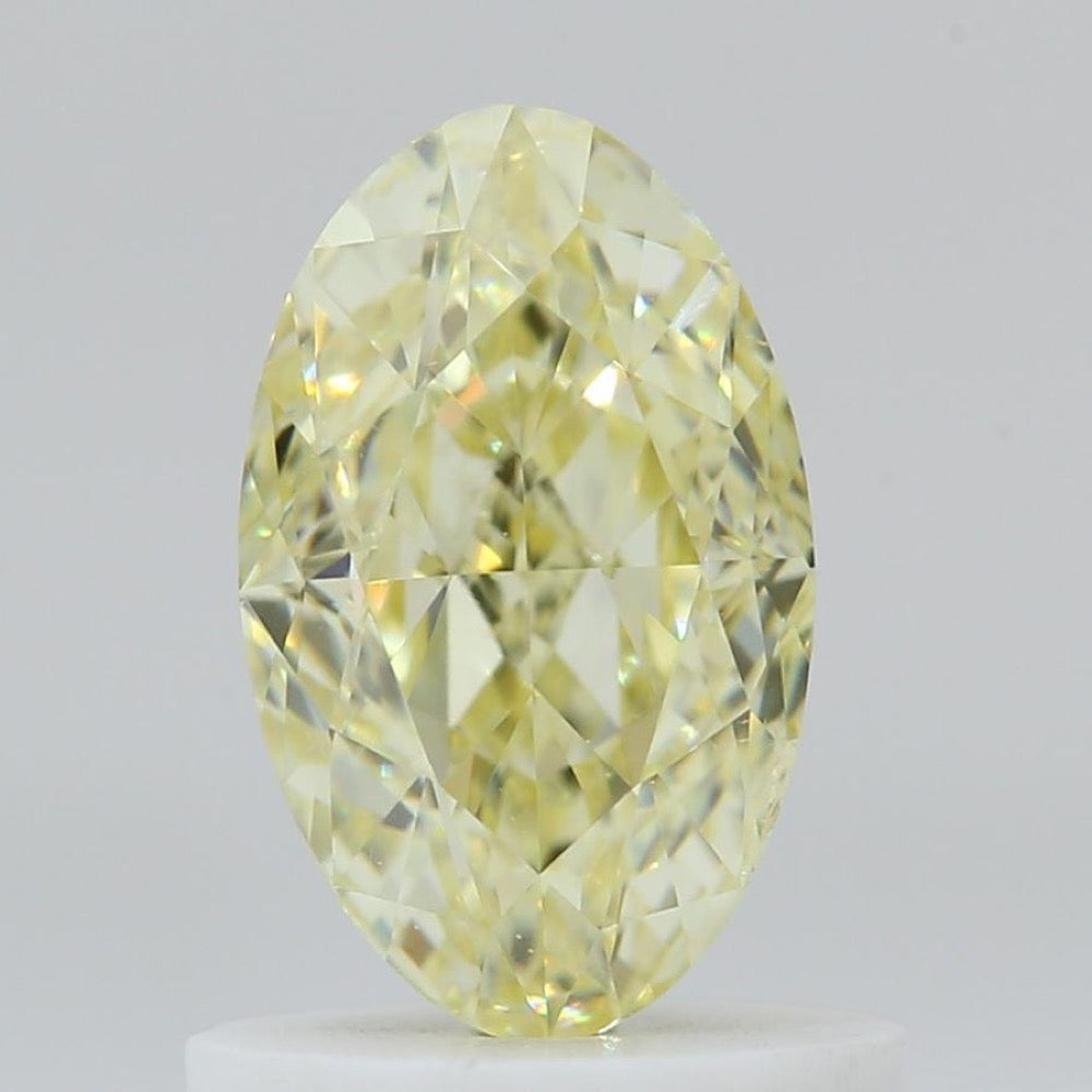 GIA 彩鑽 黃鑽 1.01ct Fancy Light Yellow