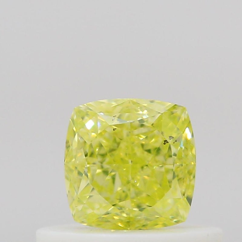GIA 彩鑽 黃鑽 0.5ct Fancy Intense Greenish Yellow