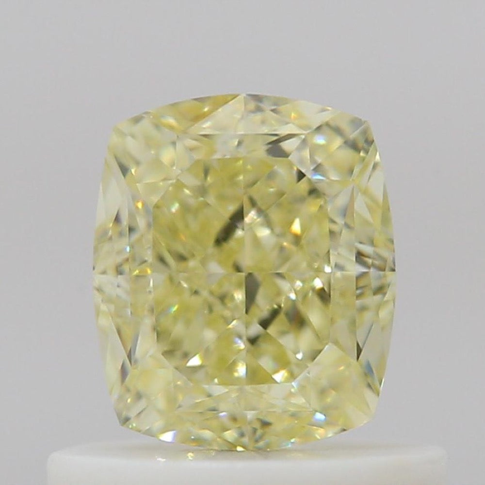 GIA 彩鑽 黃鑽 0.71ct Fancy Light Yellow