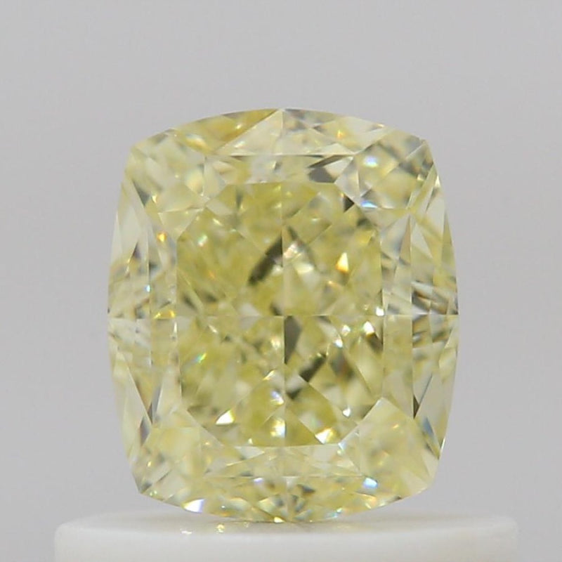 GIA 彩鑽 黃鑽 0.71ct Fancy Light Yellow