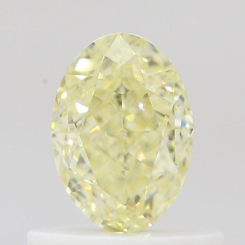 GIA 彩鑽 黃鑽 0.67ct Fancy Light Yellow