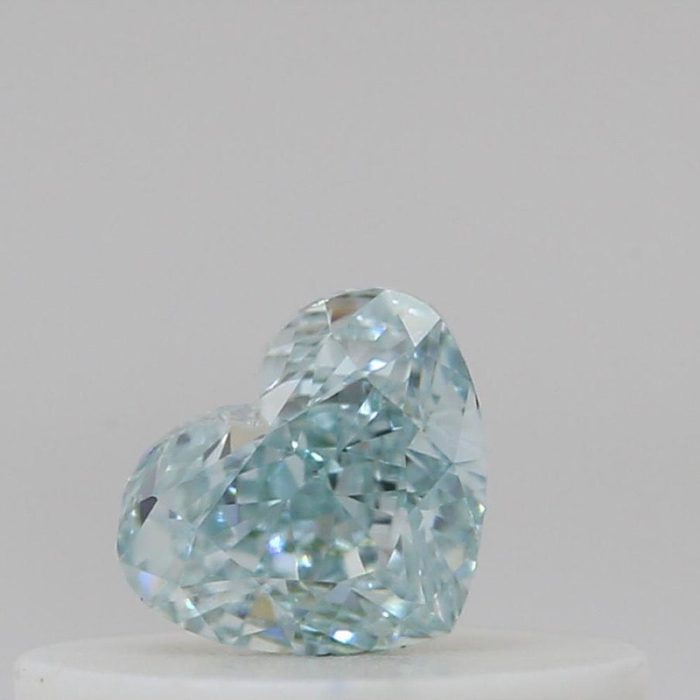 GIA 彩鑽 藍鑽 0.21ct Fancy Intense Green-blue