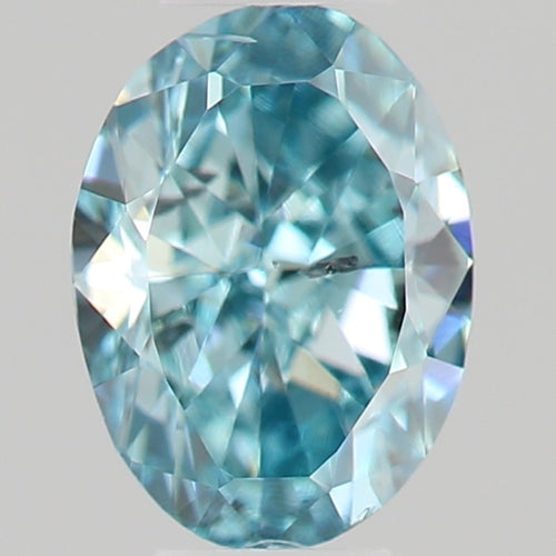 GIA Fancy Colour Diamond 0.23ct Fancy Vivid Green-blue