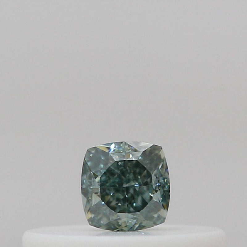 GIA 彩鑽 綠鑽 0.12ct Fancy Deep Bluish Green