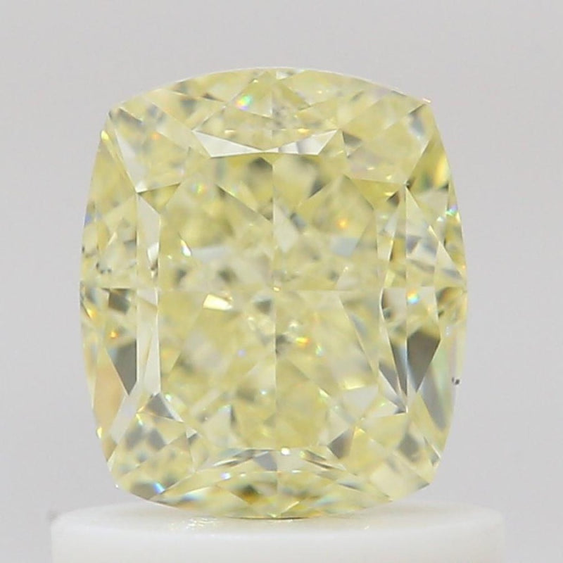 GIA 彩鑽 黃鑽 1.01ct Fancy Light Yellow