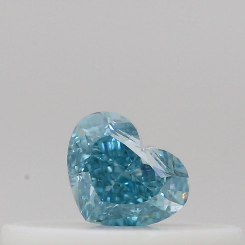 GIA 彩鑽 藍鑽 0.13ct Fancy Vivid Green-blue