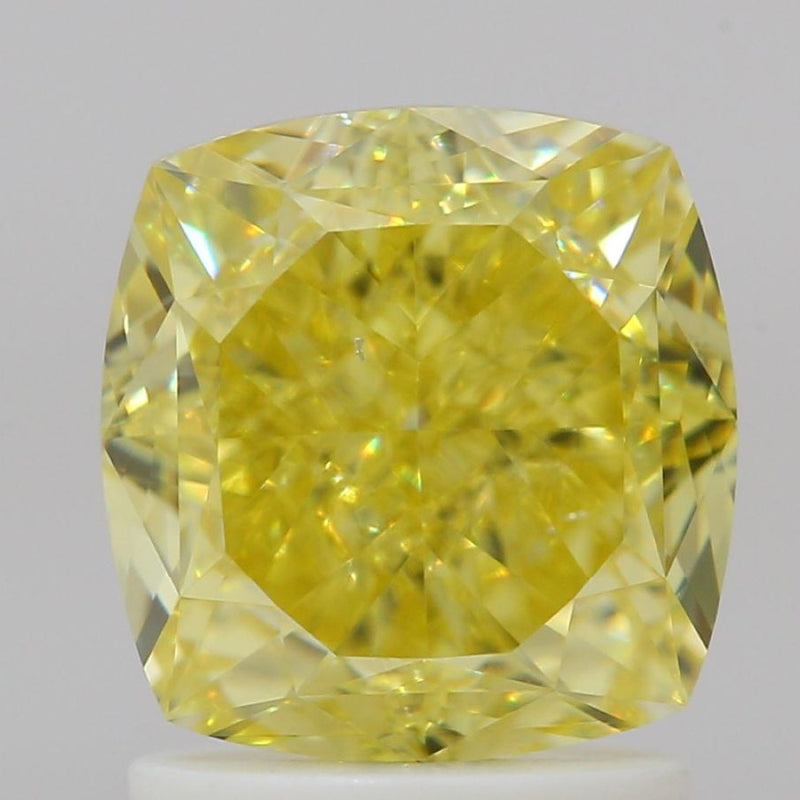 GIA 彩鑽 黃鑽 2.1ct Fancy Intense Yellow