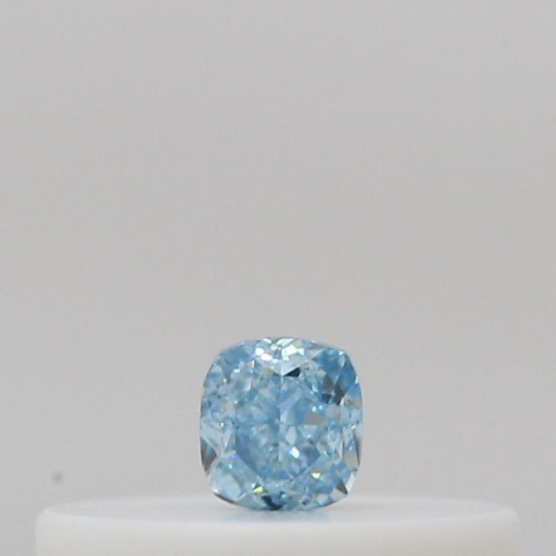 GIA 彩鑽 藍鑽 0.06ct Fancy Intense Green-blue