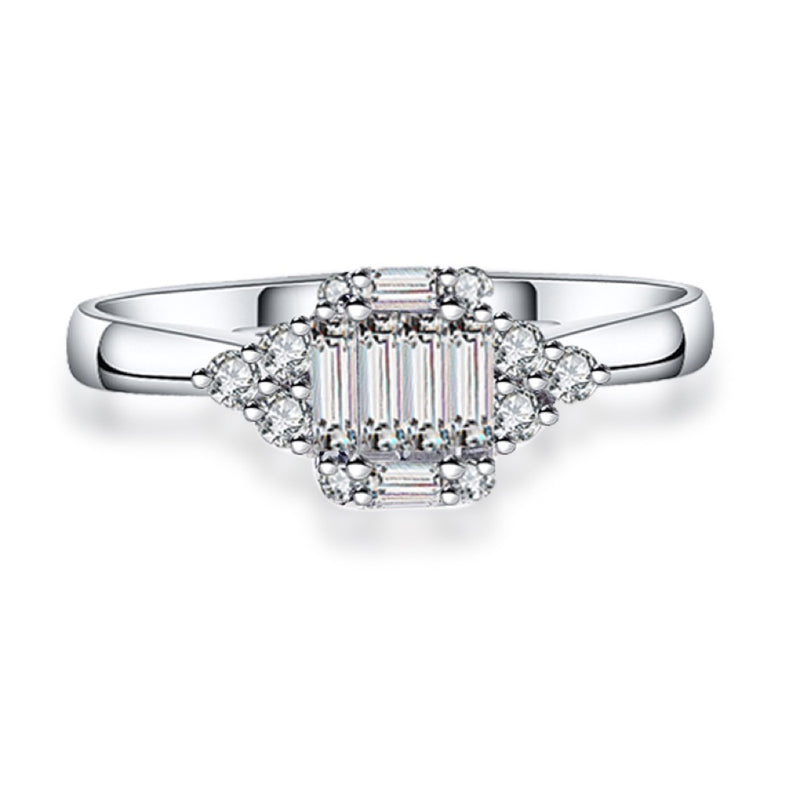 18K White Gold 0.17ct Diamond Ring