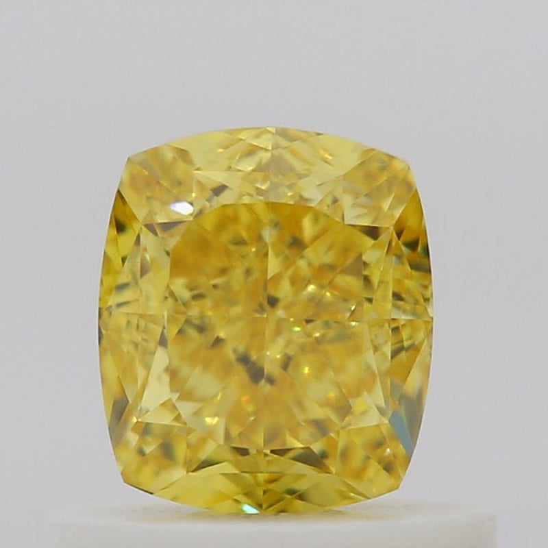 GIA 彩鑽 黃鑽 0.65ct Fancy Vivid Orangy Yellow
