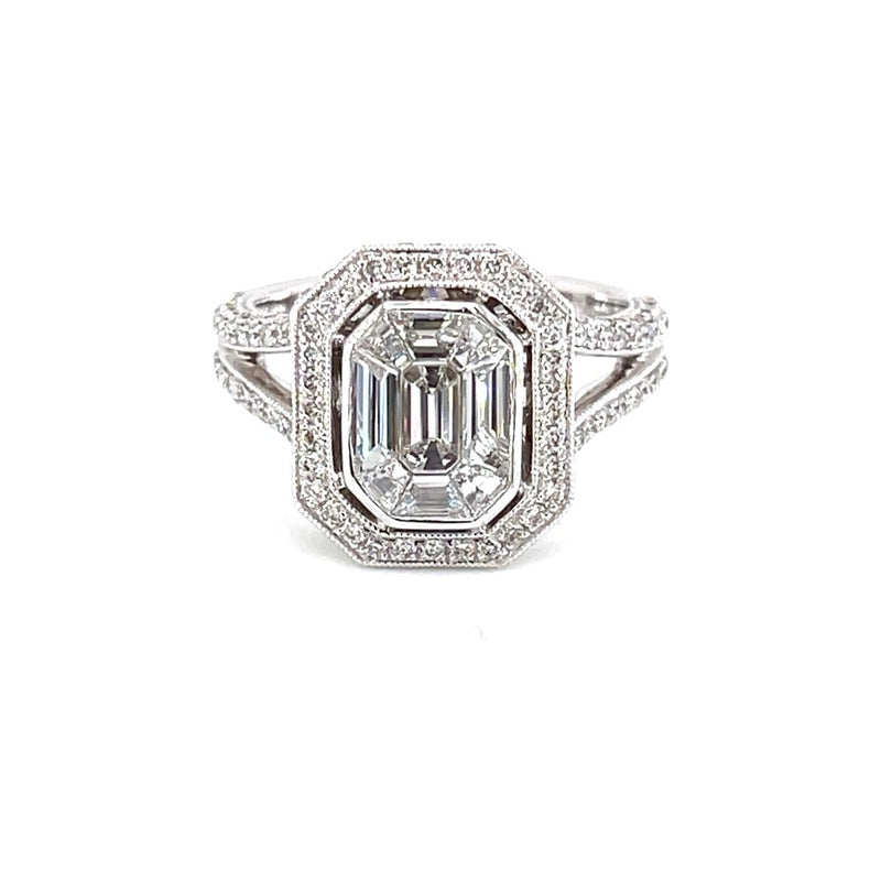 18K White Gold 0.77ct Diamond Ring