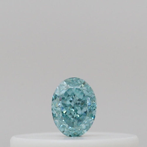 GIA 彩鑽 綠鑽 0.07ct Fancy Vivid Blue-green