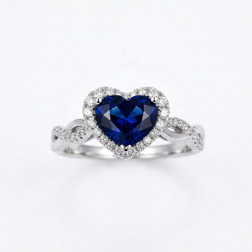 18K White Gold 1.68ct Sapphire Ring
