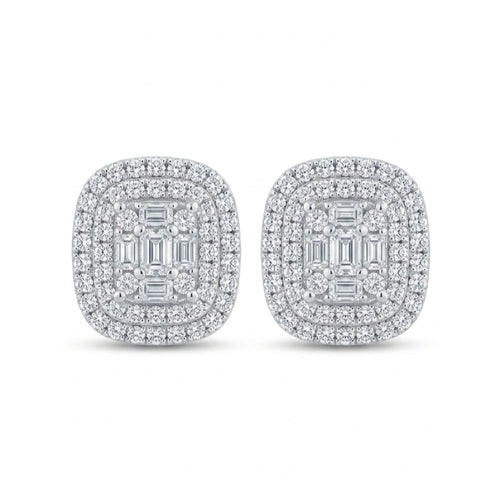 18K White Gold 0.31ct Diamond Earrings