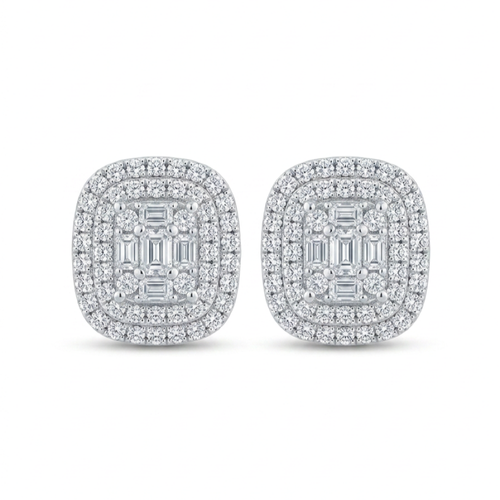 18K White Gold 0.31ct Diamond Earrings