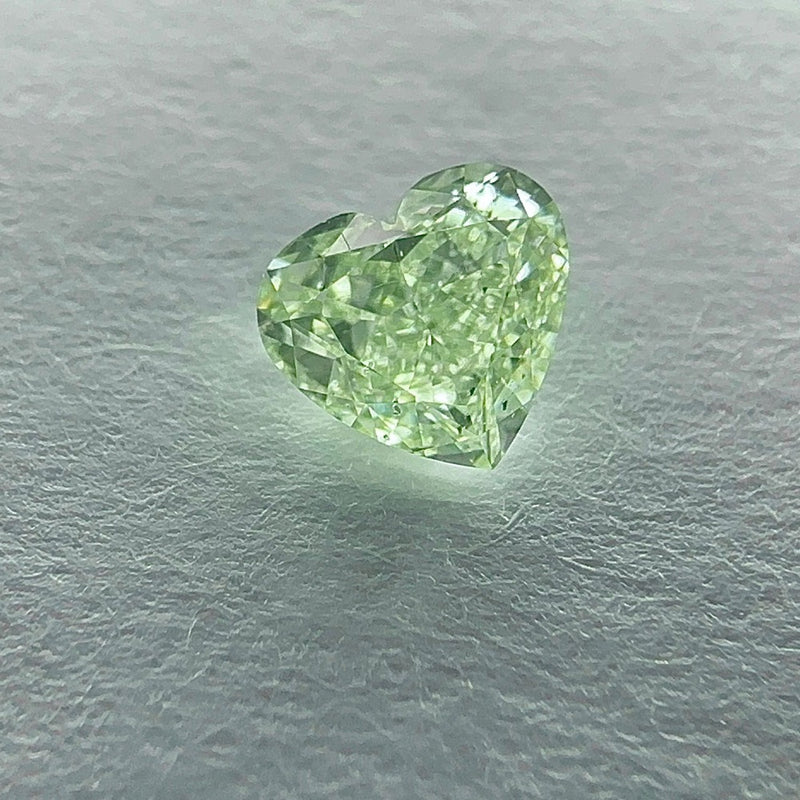 GIA 彩鑽 綠鑽 0.5ct Fancy Light Yellow-green
