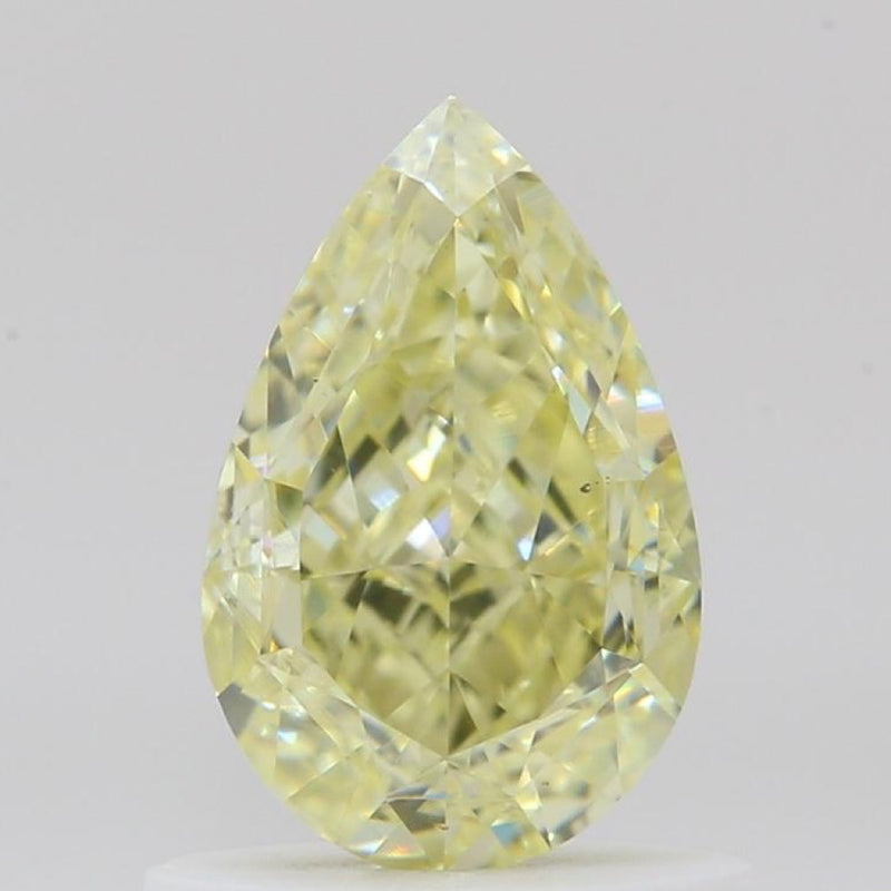 GIA 彩鑽 黃鑽 1.01ct Fancy Light Yellow