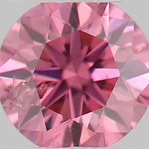 GIA 彩鑽 粉紅鑽 0.04ct Fancy Vivid Purplish Pink