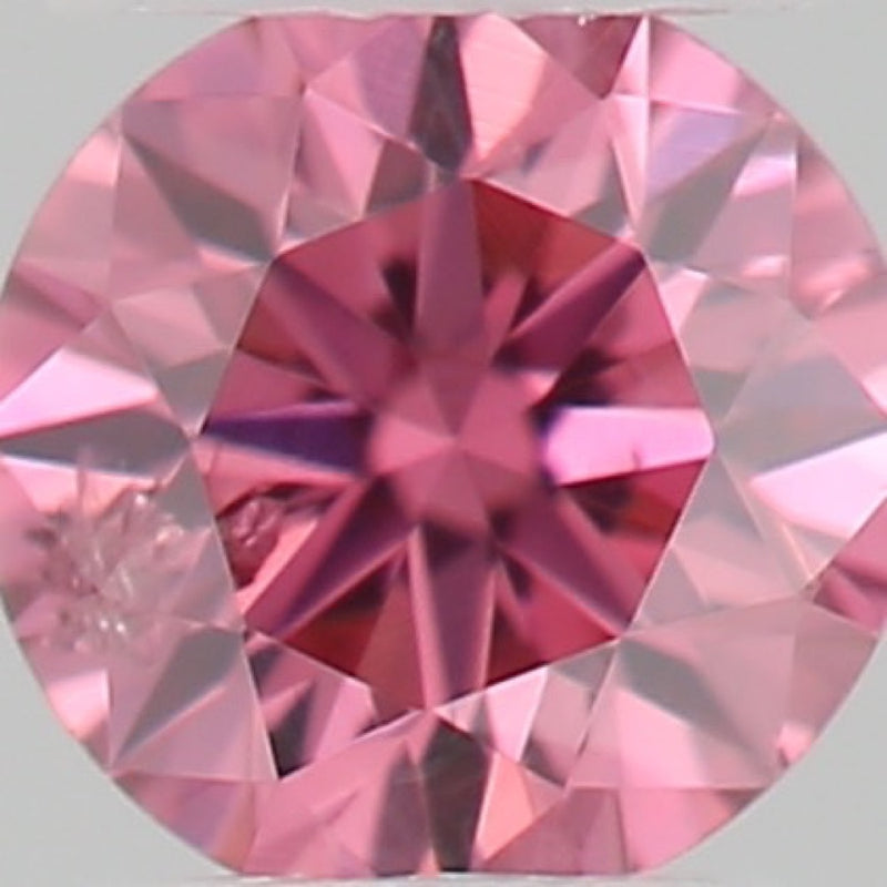 GIA 彩鑽 粉紅鑽 0.04ct Fancy Vivid Purplish Pink