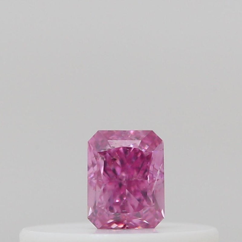 GIA 彩鑽 粉紅鑽 0.11ct Fancy Vivid Purple-pink