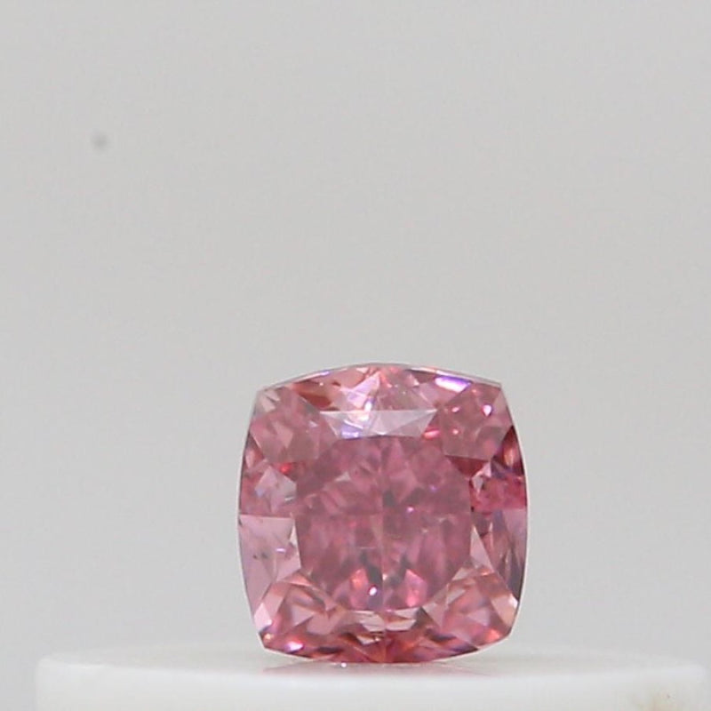 GIA 彩鑽 粉紅鑽 0.12ct Fancy Vivid Pink
