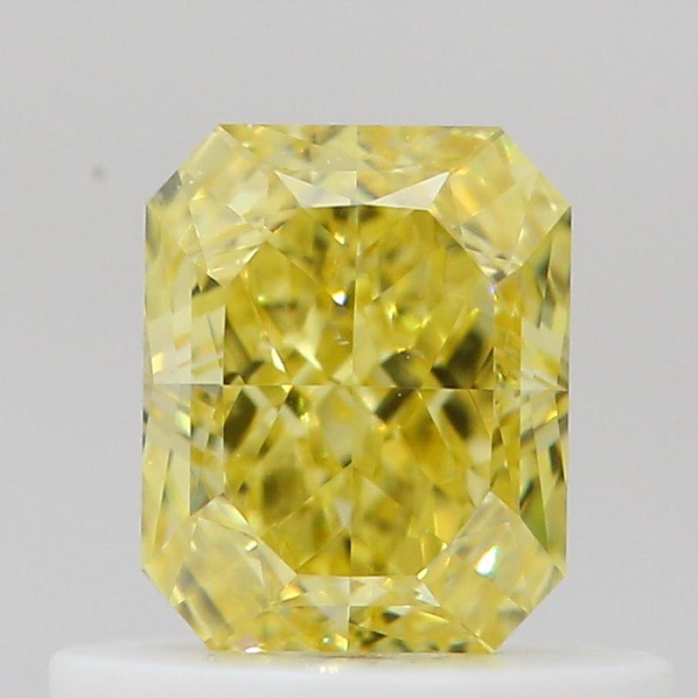 GIA 彩鑽 黃鑽 0.54ct Fancy Intense Yellow