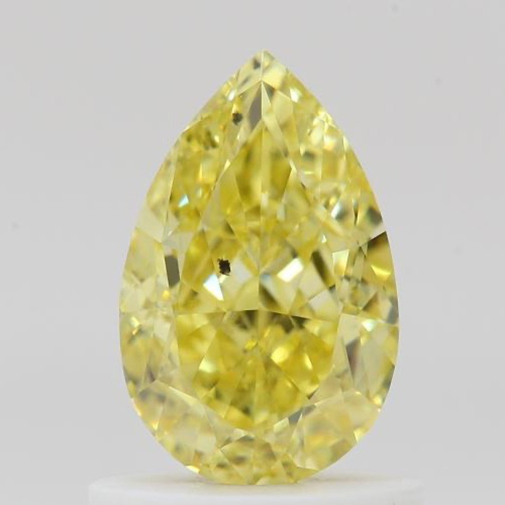 GIA 彩鑽 黃鑽 1.04ct Fancy Intense Yellow