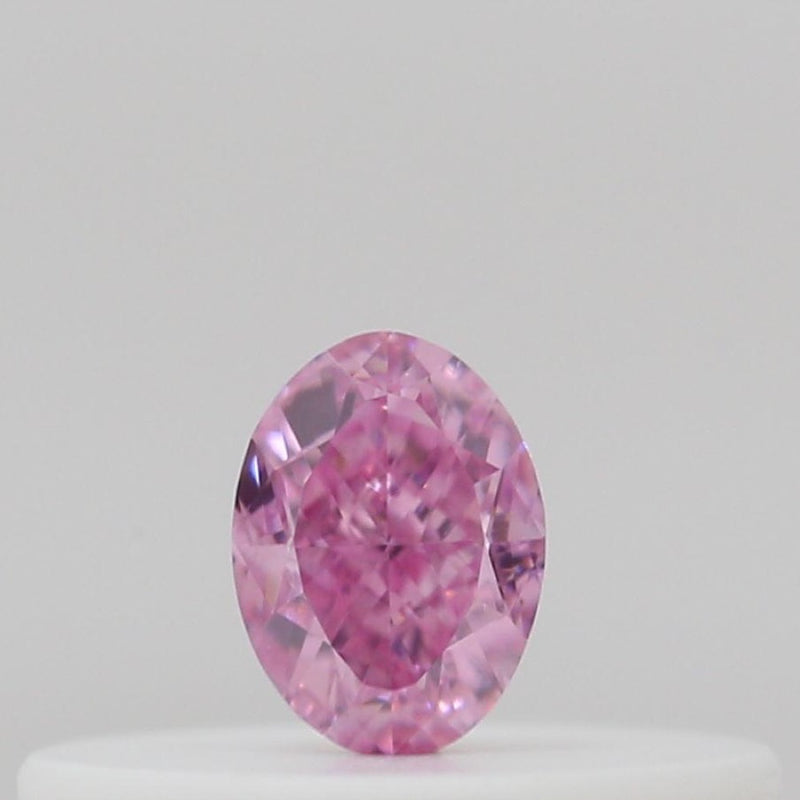 GIA 彩鑽 粉紅鑽 0.11ct Fancy Vivid Purplish Pink