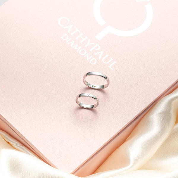 Feerie Porte Wedding Band Pair FP905