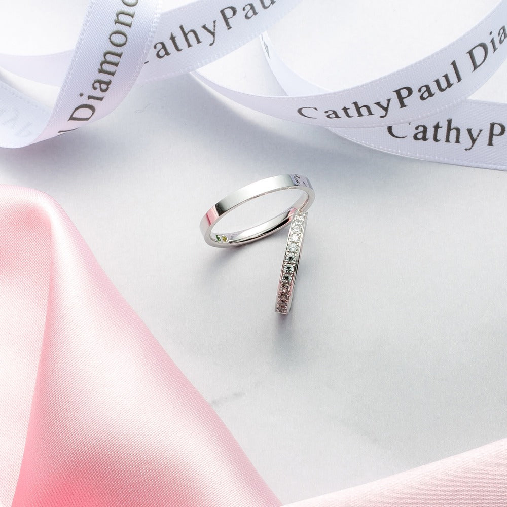 Feerie Porte Wedding Band Pair FP908