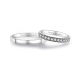 Feerie Porte Wedding Band Pair FP908