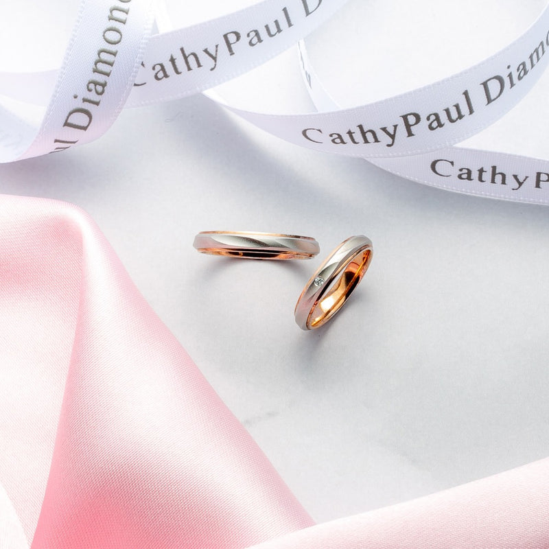 Feerie Porte Wedding Band Pair FP912