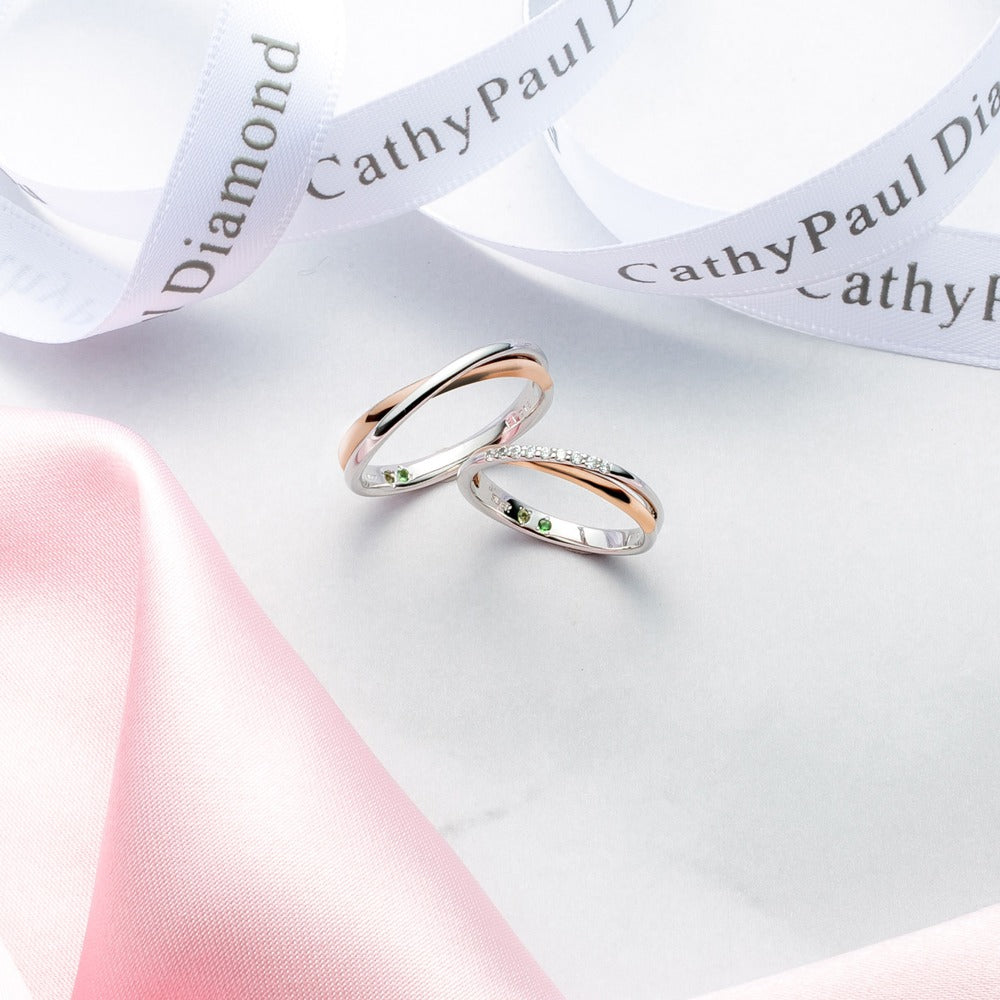 Feerie Porte Wedding Band Pair FP918