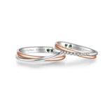 Feerie Porte Wedding Band Pair FP918