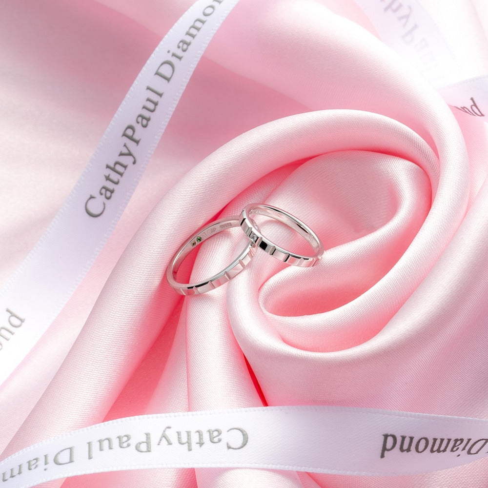 Feerie Porte Wedding Band Pair FP933