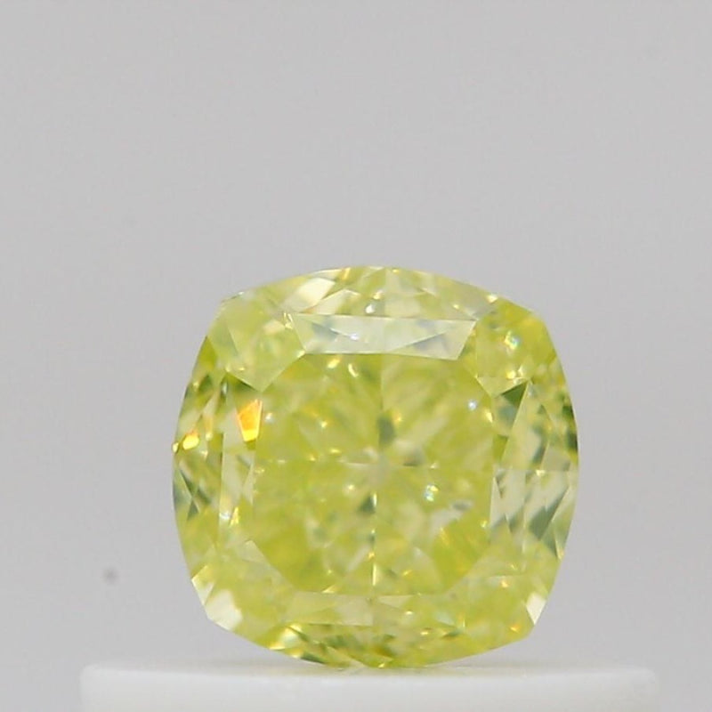 GIA 彩鑽 黃鑽 0.51ct Fancy Intense Greenish Yellow