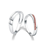 18K Pink Diamond Wedding Band Pair PD002