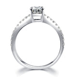 18K Emerald Cut Diamond Ring Setting R3251