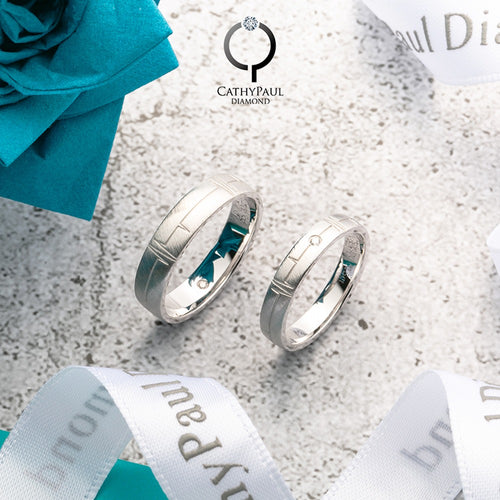 18K German Wedding Band Pair RM001