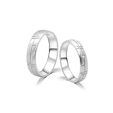 18K German Wedding Band Pair RM001