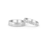 18K German Wedding Band Pair RM001