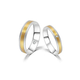18K German Wedding Band Pair RM002