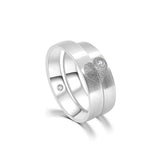 18K German Wedding Band Pair RM004