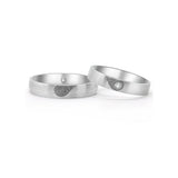 18K German Wedding Band Pair RM004