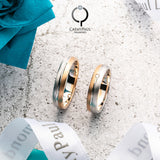 18K German Wedding Band Pair RM005