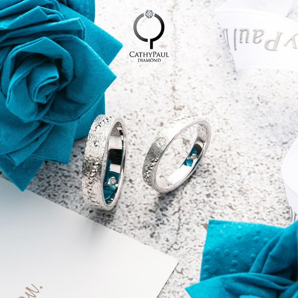 18K German Wedding Band Pair RM006