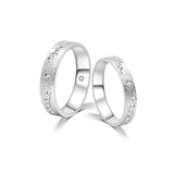 18K German Wedding Band Pair RM006
